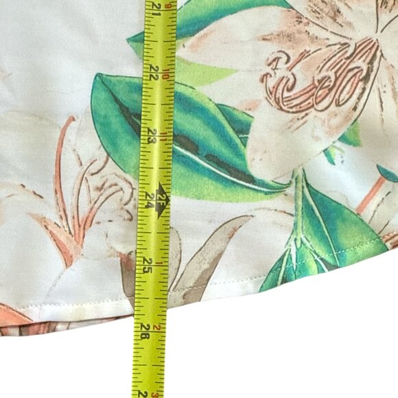 Chico’s Floral Button Front Top | Size 3 | Short Sleeve | Collared - Picture 8 of 8